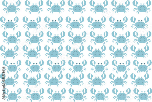 Blue Crab pattern illustration