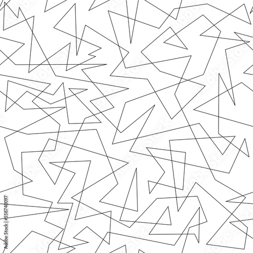 Black and white geometric lines pattern