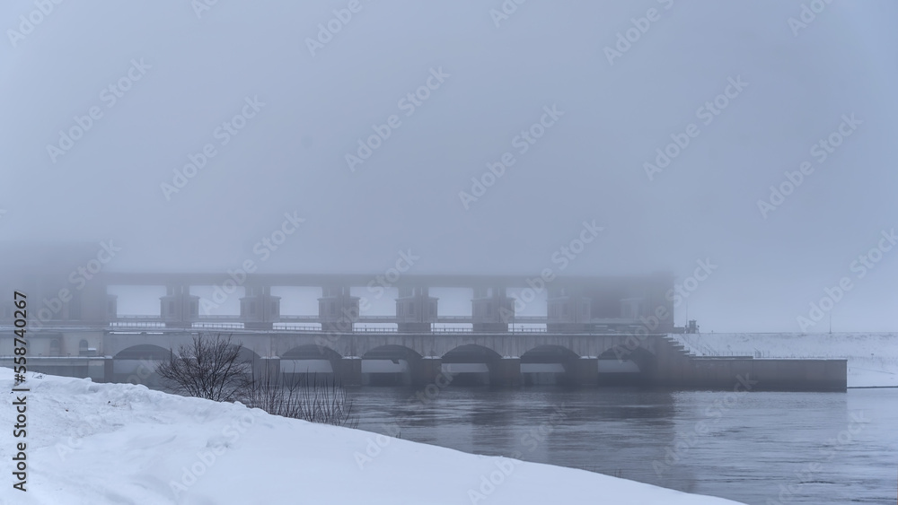 Hydroelectric Power Plant. Town of Uglich, Russia. Hydroelectric Power Plant. Town of Uglich, Russia.