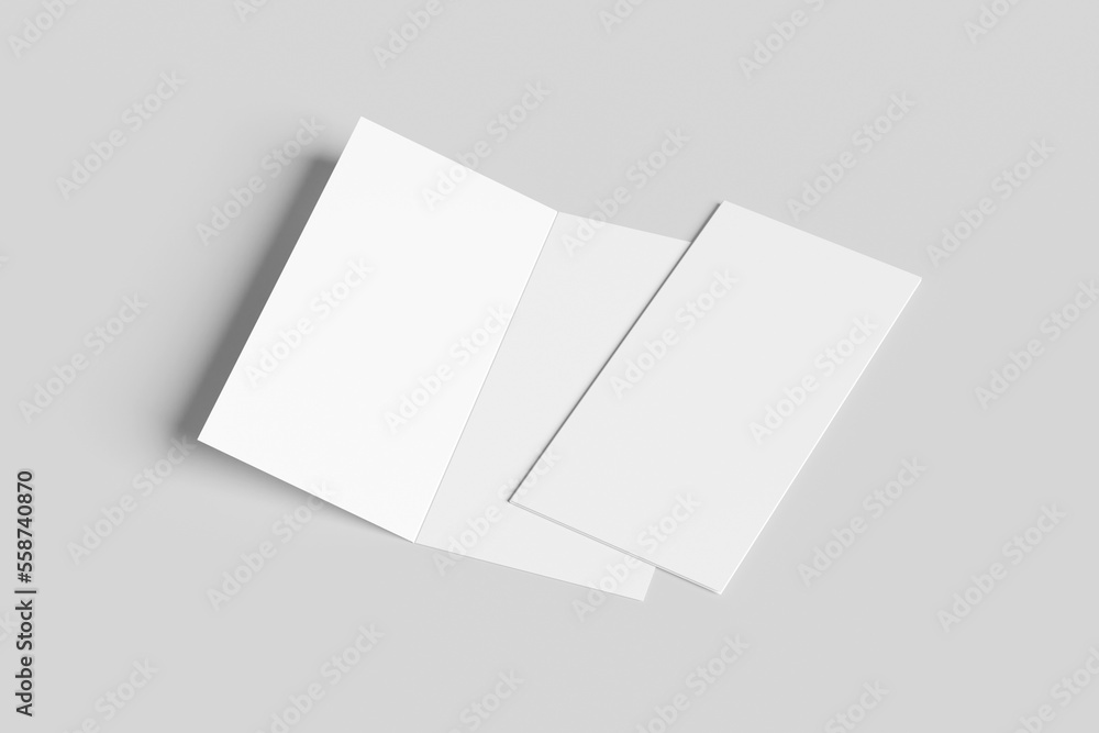 Dl size bifold brochure mockup Dl size bifold brochure mockup