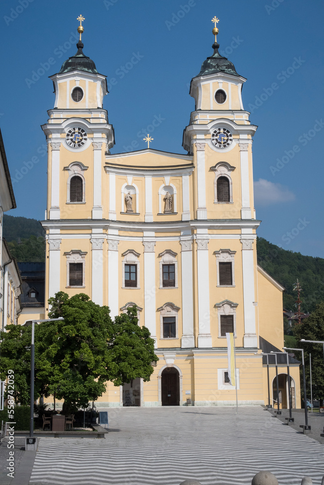 St Michael Basilica at Mondsee near Salzburg in Austria
