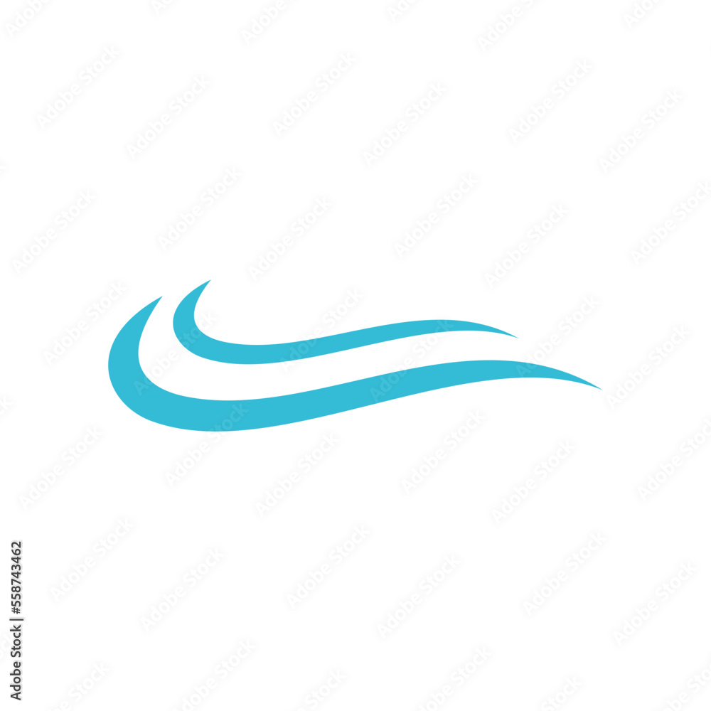 Abstract Wave Water Element Vector Template
