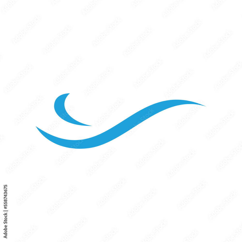 Fototapeta premium Abstract Wave Water Element Vector Template