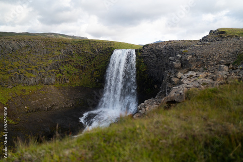 Kerlingarfoss Waterfall near Olafsvik on Iceland s Snafellsnes peninsula.