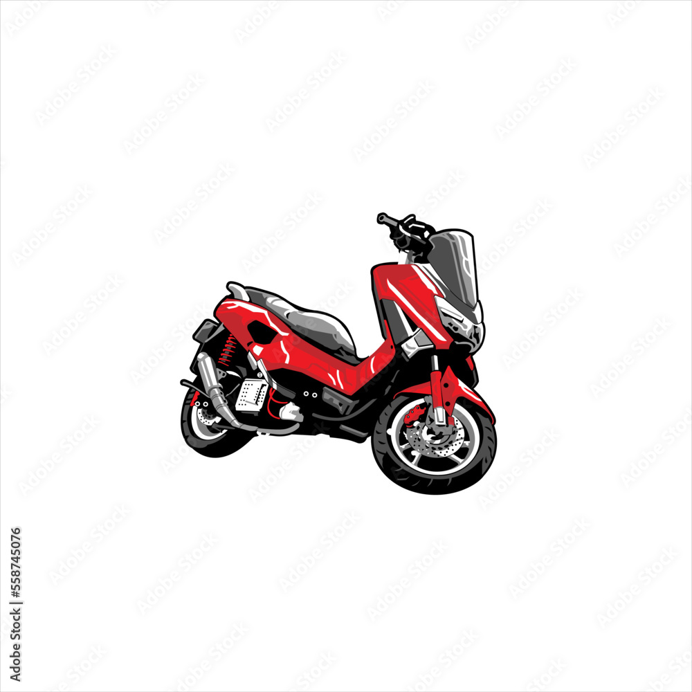 Vecteur Stock coolest nmax motorbike vector image, scooters 155 cc,  motorcycle club, patch, nmax, den Scooter ausschalten, scooter, cool  helmet, t-shirt design, Motorradfahrer, motorrijder, motard | Adobe Stock