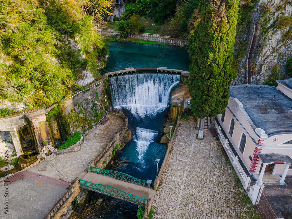 Dam Waterfall In New Athos, Abkhazia