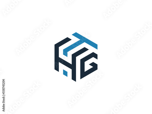 THG Letter Logo initial HTG monogram