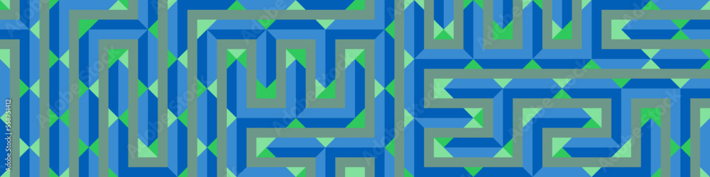 Color Rhombus tile tessellation pattern illustration Color Rhombus tile tessellation pattern illustration
