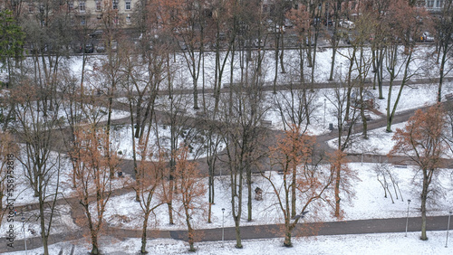 Vilnius City as seen from Upper Castle's Gediminas Tower, Vilnius, Lithuania