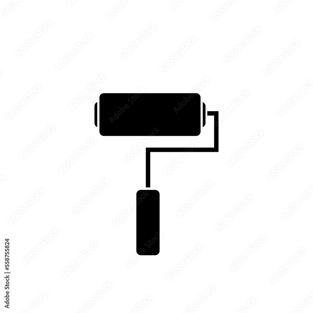 Paint roller icon illustration. Paint roller icon illustration.