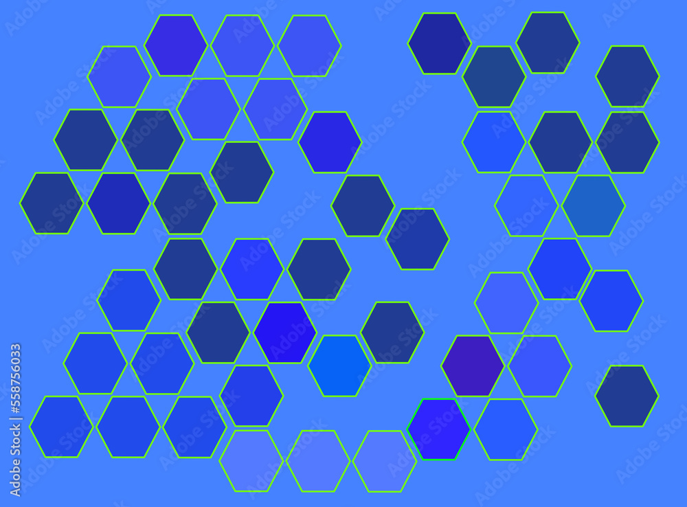 Light blue background, with hexagons of different shades of blue. Light blue background, with hexagons of different shades of blue.