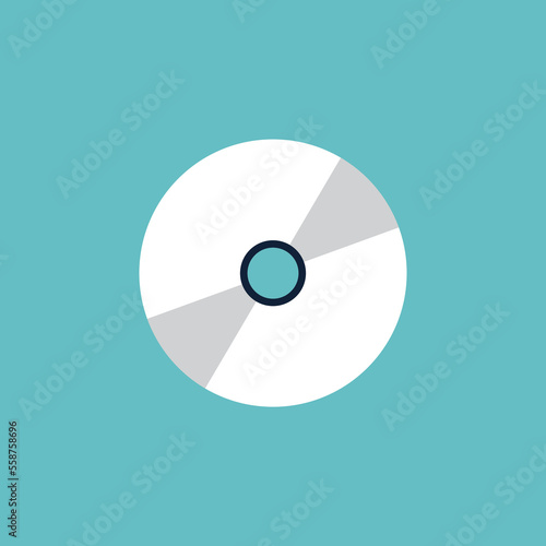 Vector illustration of CD disc icon.