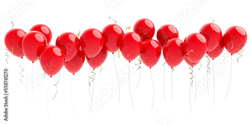 colored balloons for party