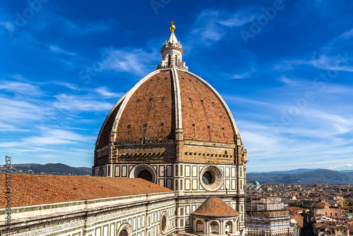 Florence, Italy. Dome of the Cathedral (La Cattedrale di Santa Maria del Fiore), 1420 - 1436 photo