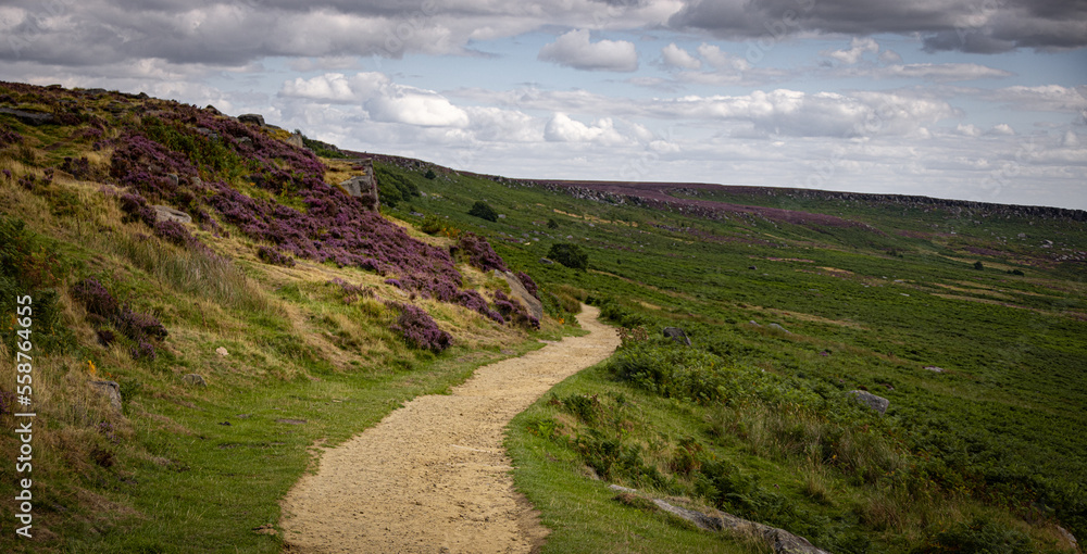 Hiking trail in the Peak district National Park - travel photography