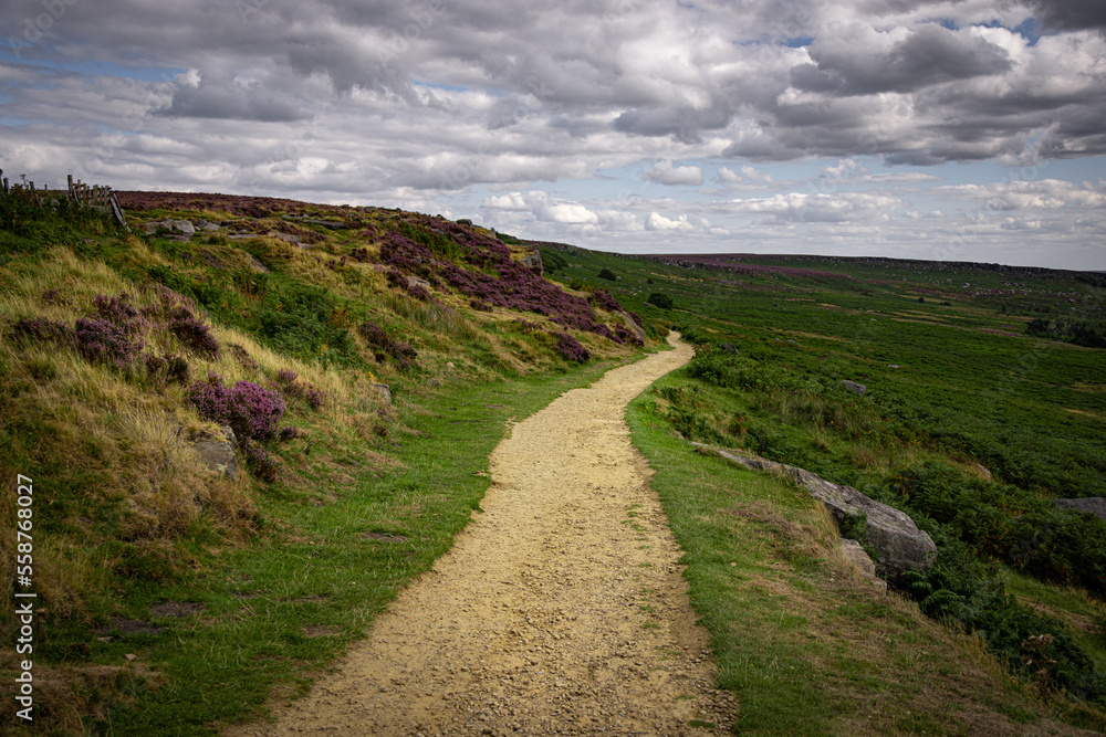 Hiking trail in the Peak district National Park - travel photography Hiking trail in the Peak district National Park - travel photography