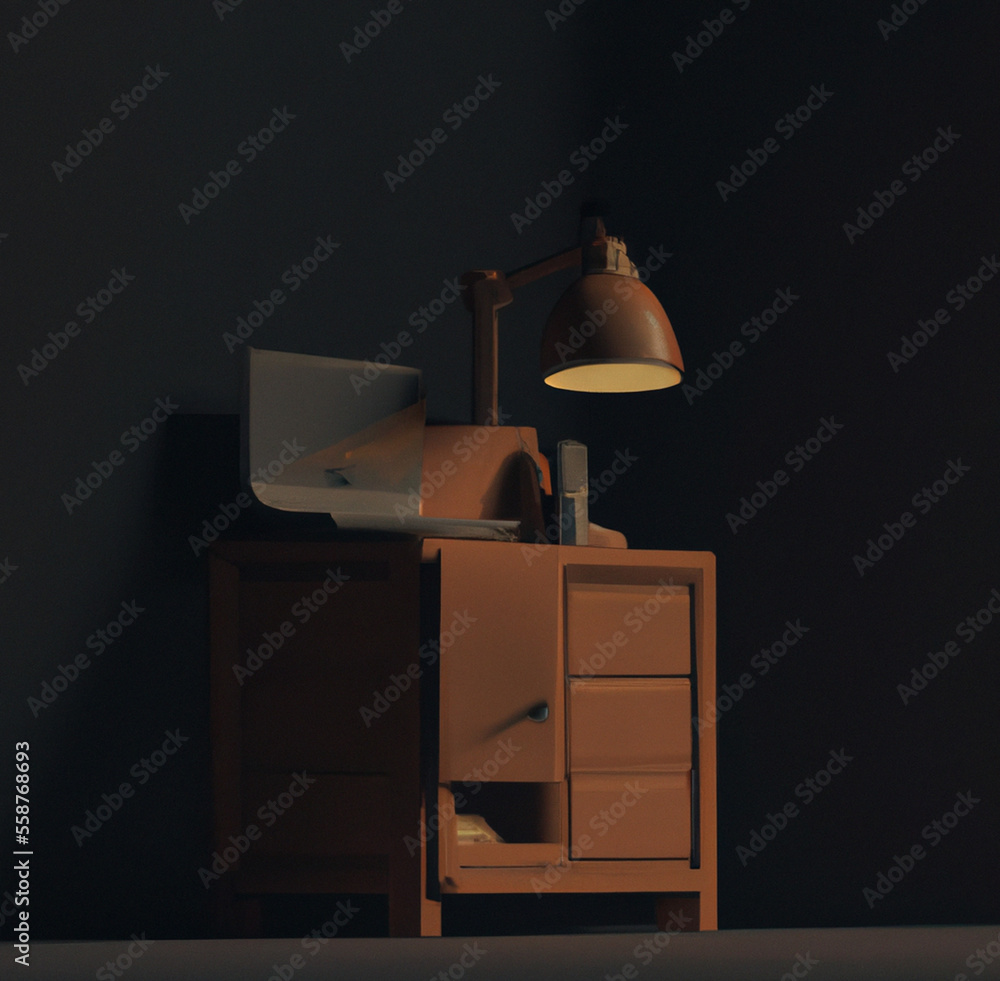 Desk and workplace