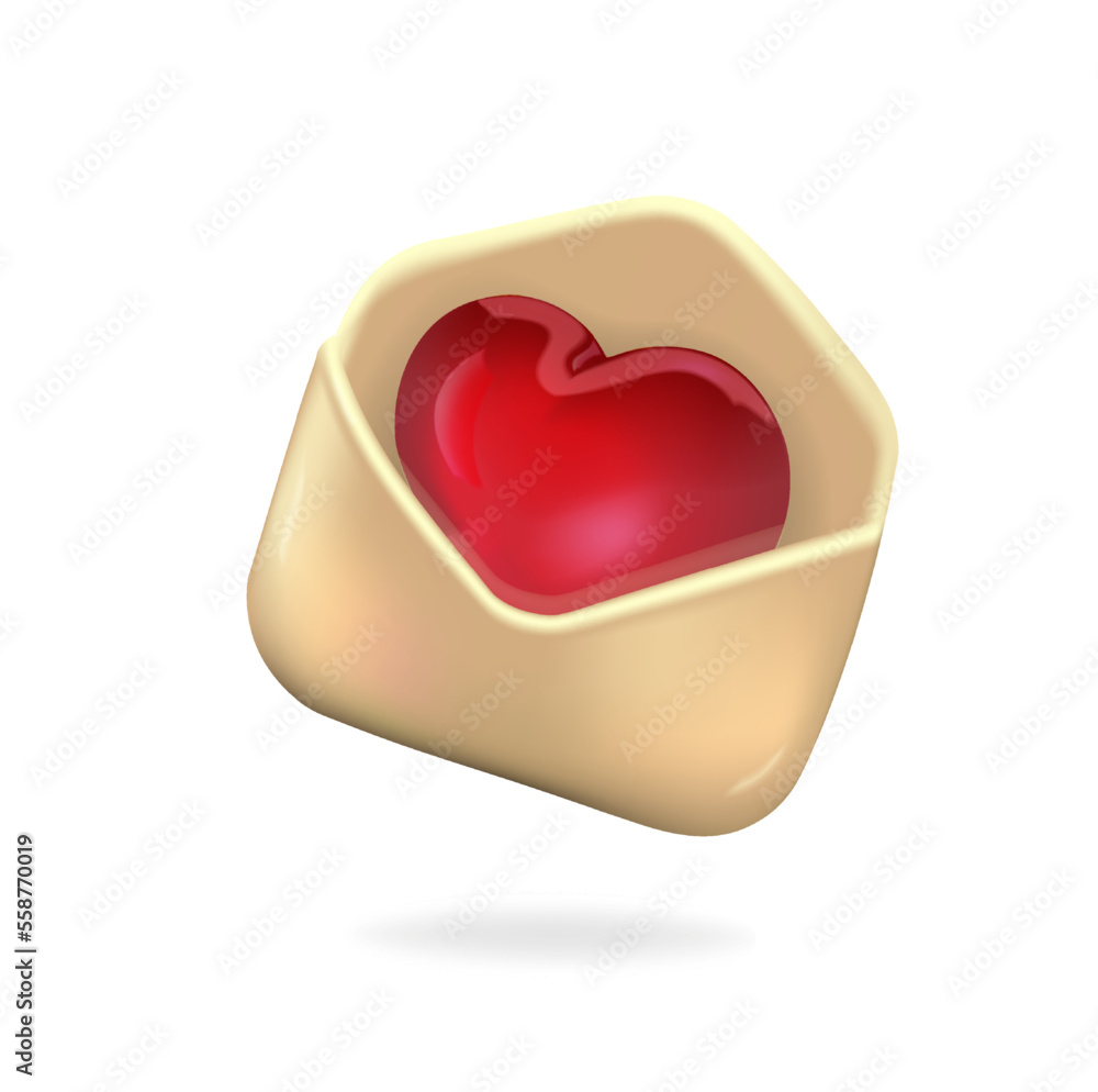Love message. Heart in a carpet. 3d vector in high quality
Love message. Heart in a carpet. 3d vector in high quality