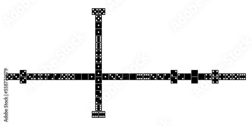 Domino game illustration
