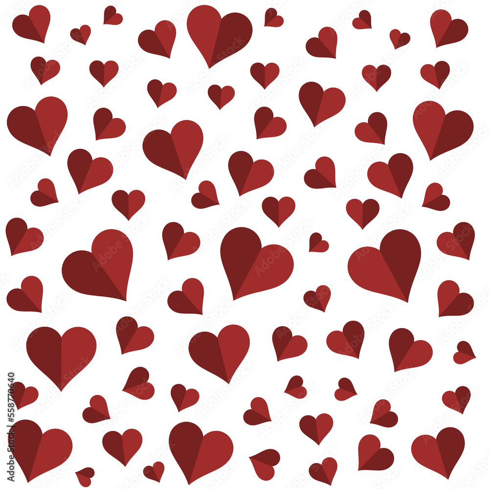 HEARTS background. PNG image
