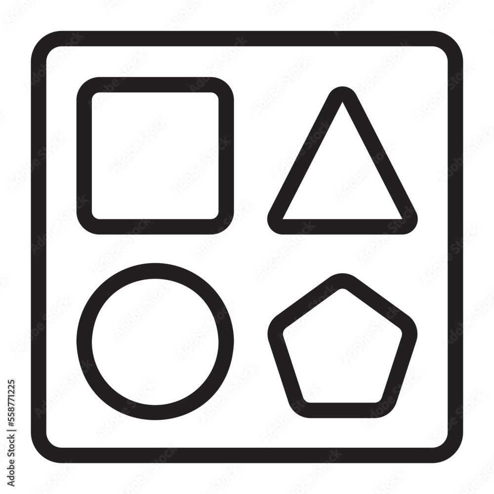 shapes line icon shapes line icon