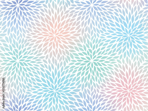 seamless abstract floral blue, green, pink and white backgroud.