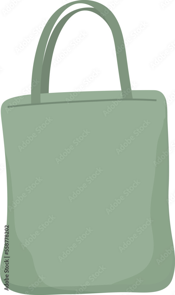 fabric bag on white background fabric bag on white background