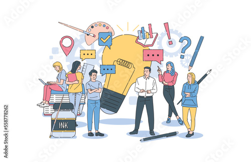 人物 ビジネスおしゃれイラスト素材