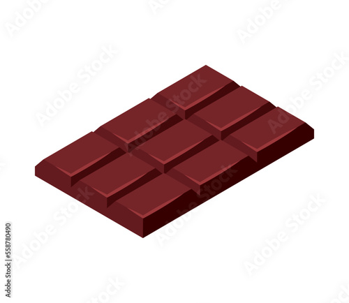 isometric chocolate bar