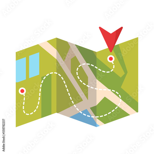 map with you are here pin