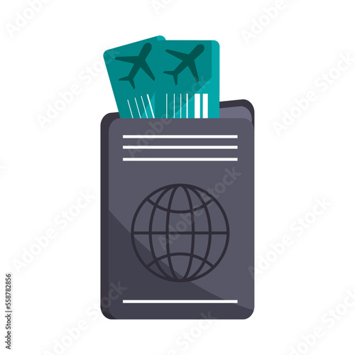 airline tickets and passport