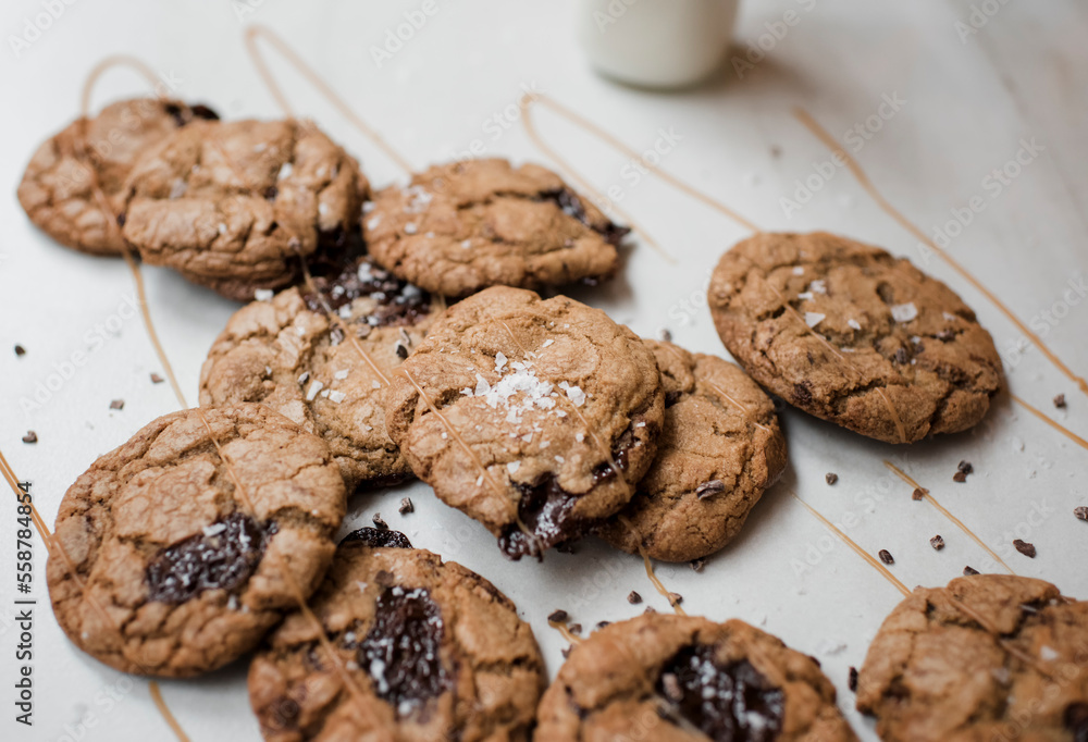 Chocolate cookies and milk Chocolate cookies and milk