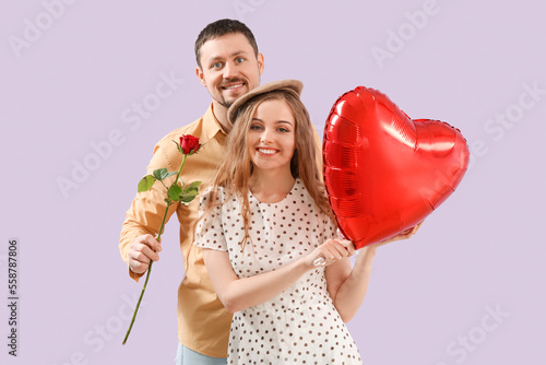 Happy young couple celebrat...