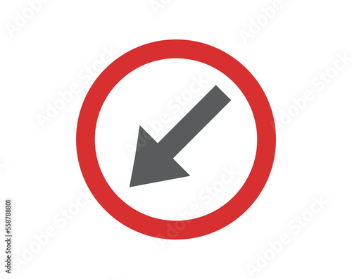 Pass on left symbol. 