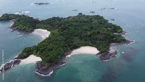 bolaños island - gulf of chiriqui - drone video