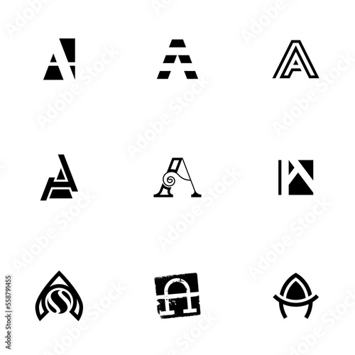Letter A in Vector Format