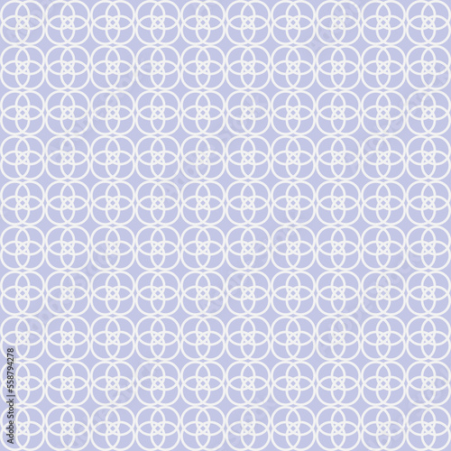 Seamless vector pattern. Line floral pattern seamless background flowers motif. Textile swatch. Modern lux Fabric design Vector illustration. Abstract geometric texture. Light Violet White 10 eps Tile