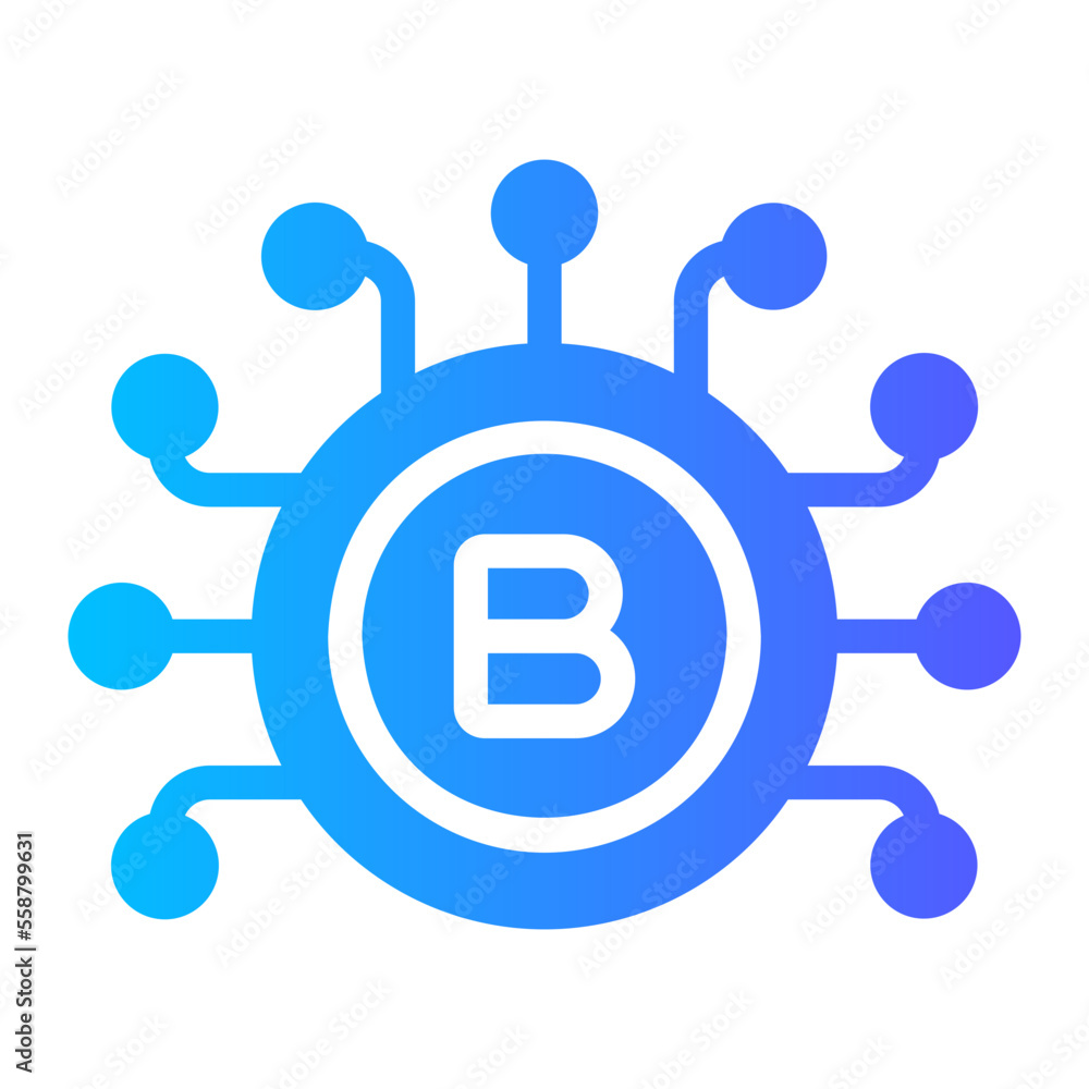 bitcoin gradient icon bitcoin gradient icon