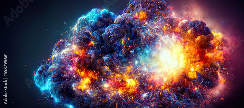 space galaxy cosmic explosion background