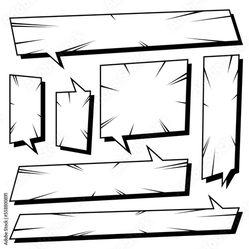 Bilde på lerret Vector Collection Set of Dialog Box Designs