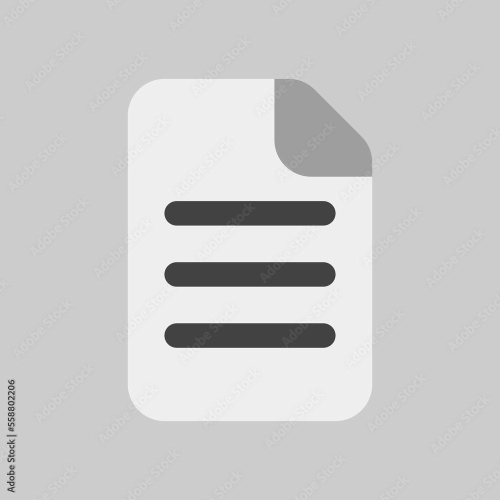 File icon in flat style, use for website mobile app presentation File icon in flat style, use for website mobile app presentation