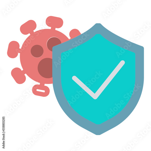 Fototapeta guard against viruses icon