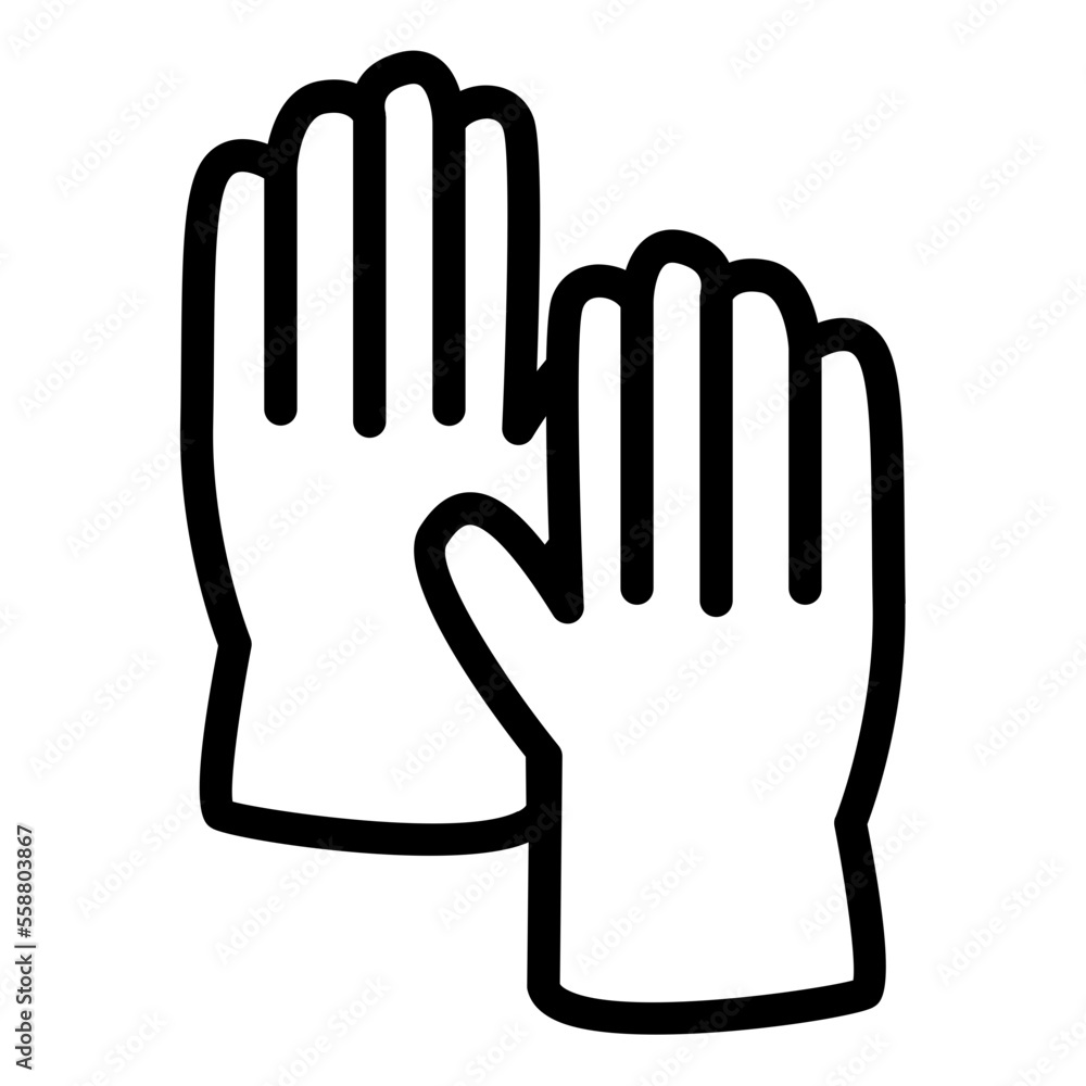 wear gloves icon wear gloves icon