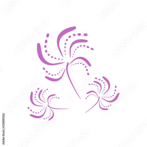 Purple Flat Firework Icon 1