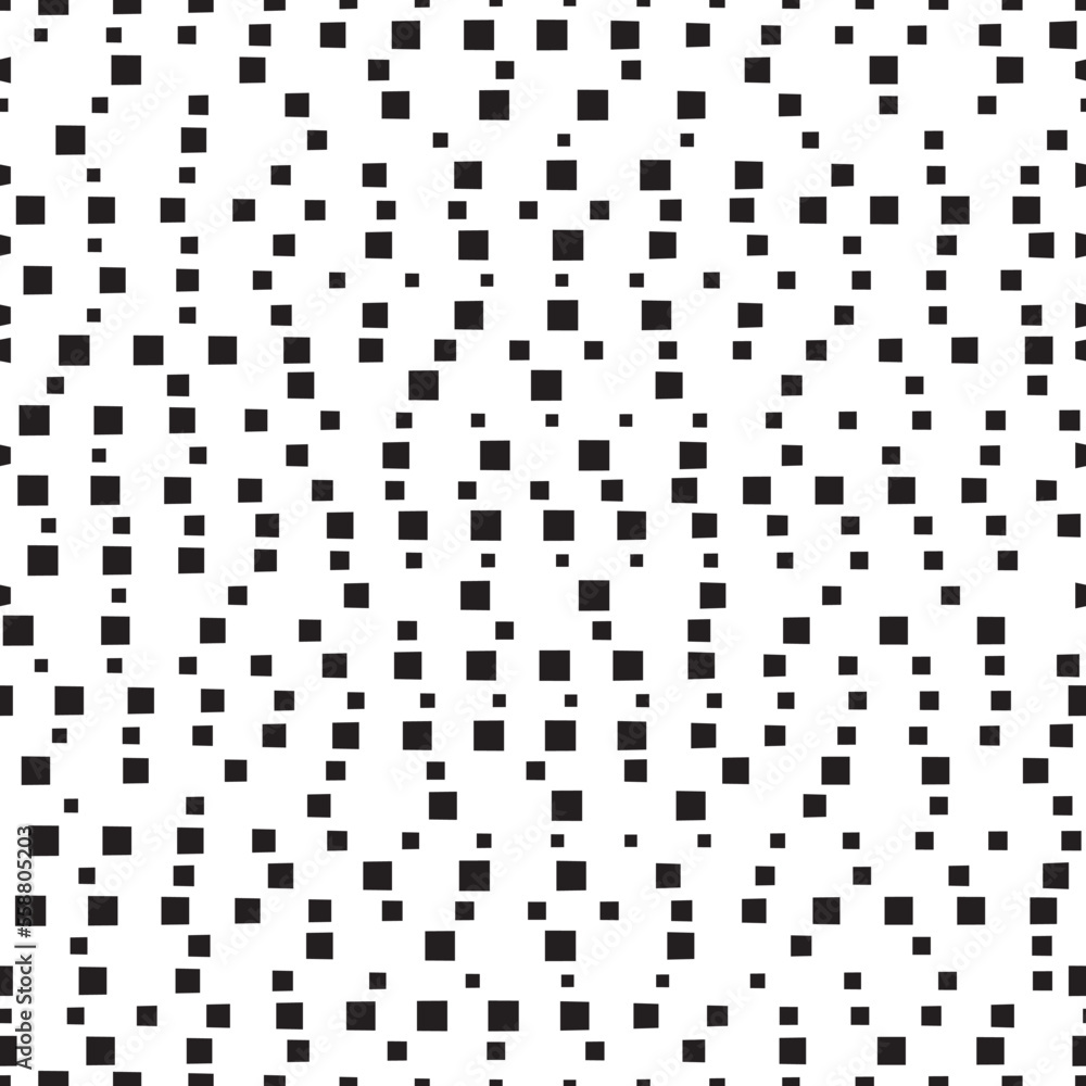 Fototapeta premium Geometric seamless pattern, black and white background, vector illustration.