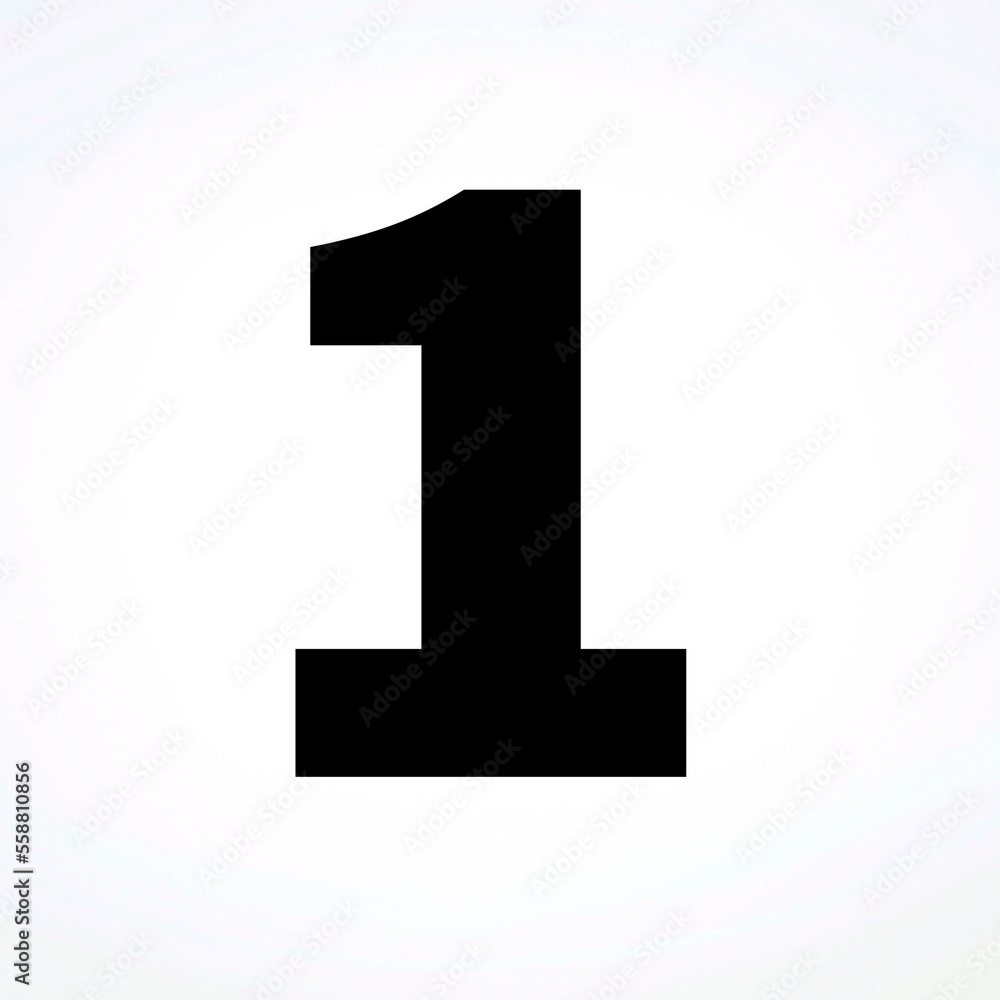 number one on black background number one on black background