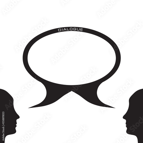 Dialog concept illustration