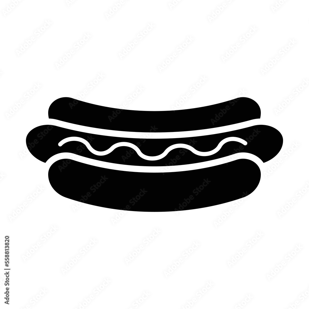 Hotdog icon vector design template Hotdog icon vector design template