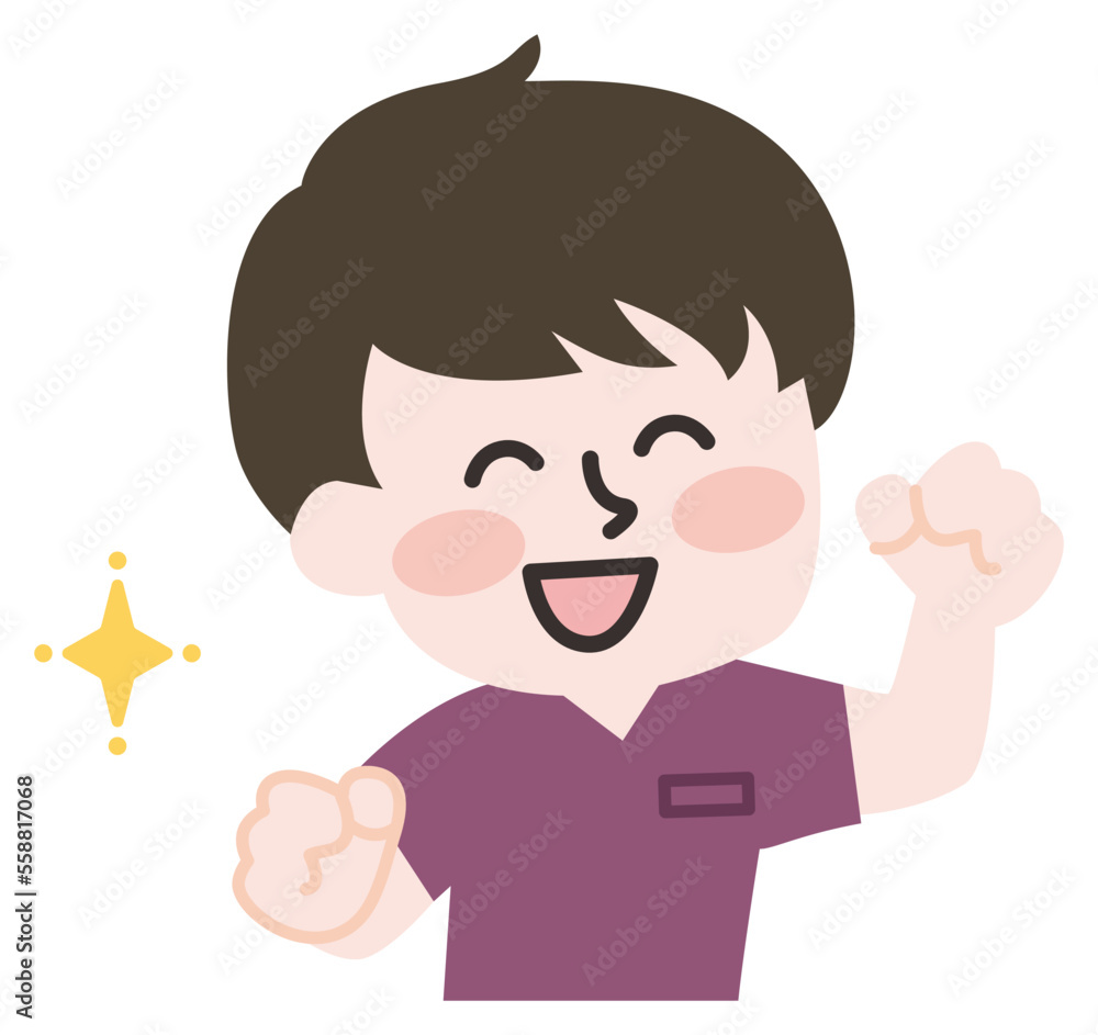  医療現場の男性スタッフ 