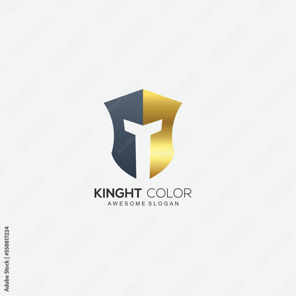 knight logo gradient color design elegant knight logo gradient color design elegant